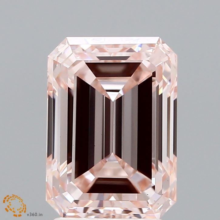 2.91 Ct. Fancy Pink Emerald Lab Grown Diamond