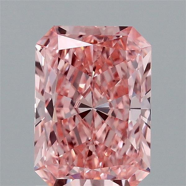 1.48 Ct. Fancy Vivid Pink Radiant Lab Grown Diamond