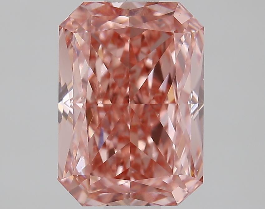 1.57 Ct. Fancy Vivid Pink Radiant Lab Grown Diamond