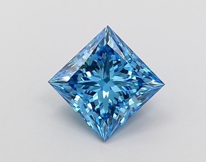 1.03 Ct. Fancy Vivid Blue Princess Lab Grown Diamond