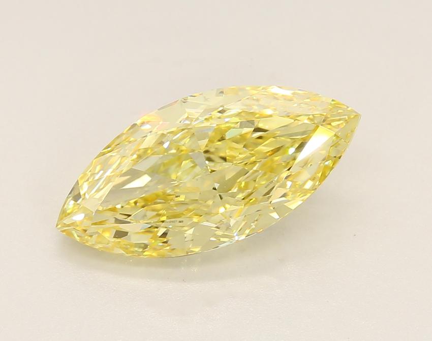 4.03 Ct. Fancy Vivid Yellow Marquise Lab Grown Diamond