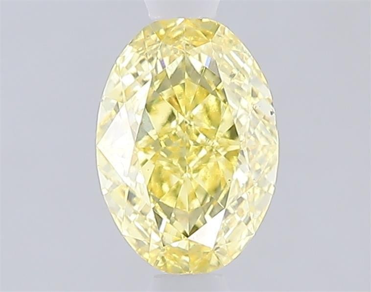 1.10 Ct. Fancy Intense  Yellow Oval Lab Grown Diamond