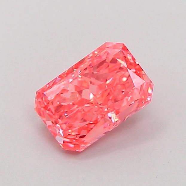 1.03 Ct. Fancy Vivid Pink Radiant Lab Grown Diamond