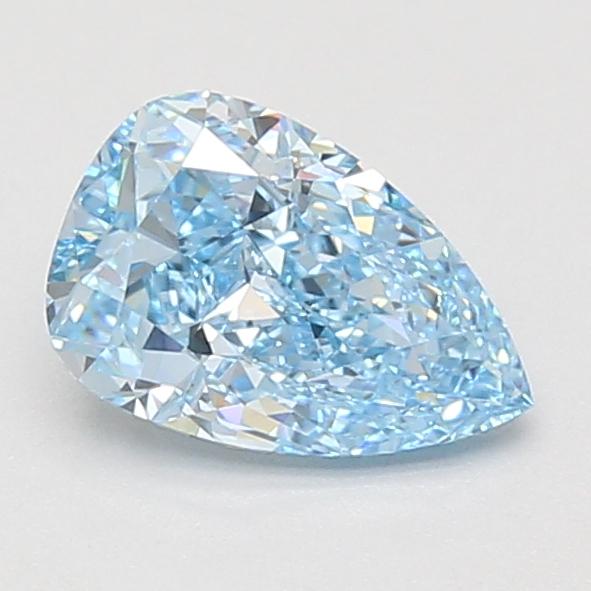 1.30 Ct. Fancy Vivid Blue Pear Lab Grown Diamond