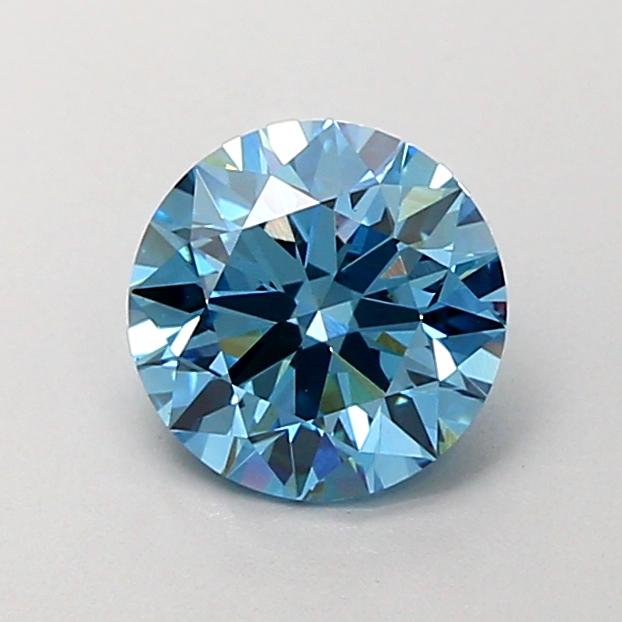 1.29 Ct. Fancy Vivid  Blue Round Lab Grown Diamond