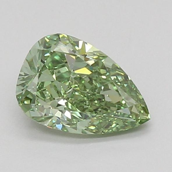 1.09 Ct. Fancy Vivid Green Pear Lab Grown Diamond