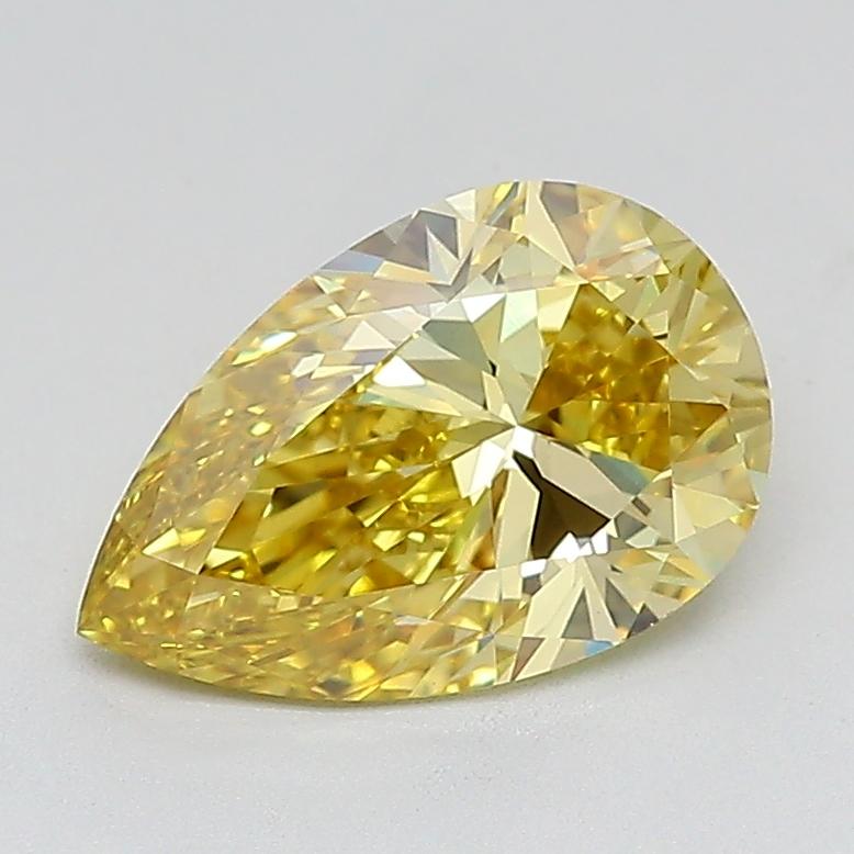 2.07 Ct. Fancy Intense  Yellow Pear Lab Grown Diamond