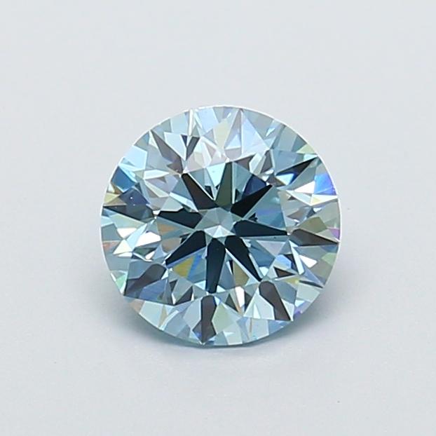 1.10 Ct. Fancy Vivid Blue Round Lab Grown Diamond
