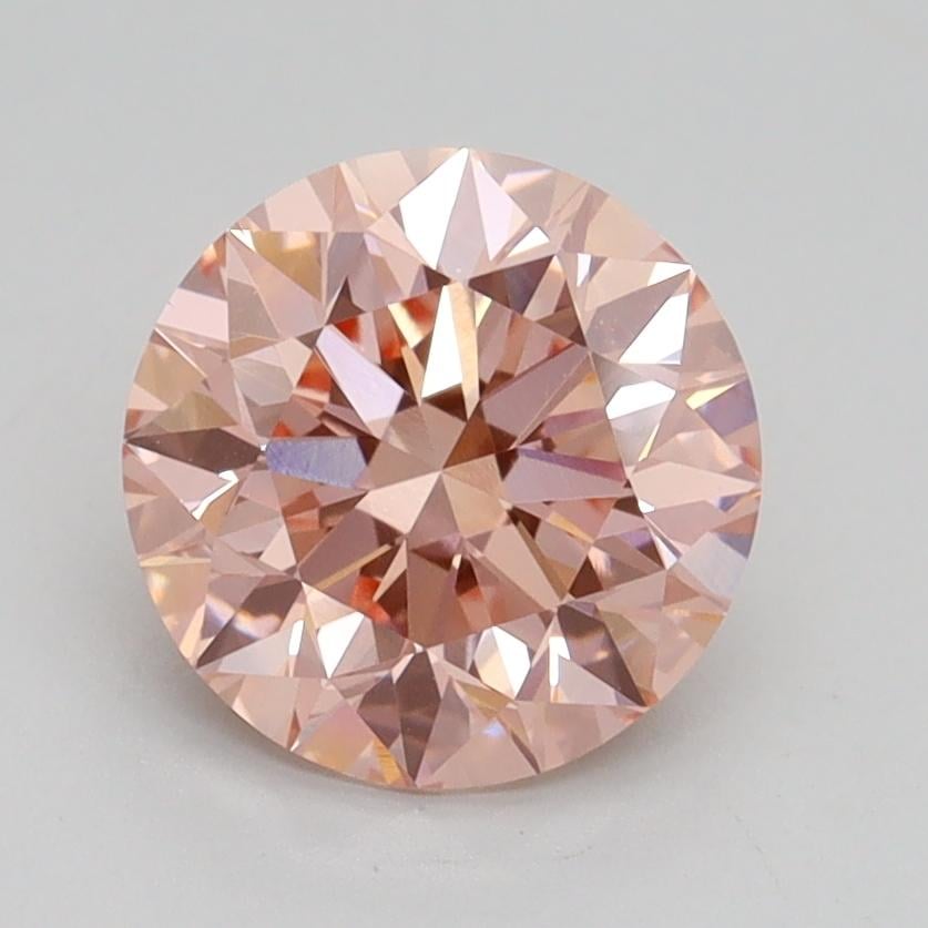 1.75 Ct. Fancy Intense Pink Round Lab Grown Diamond