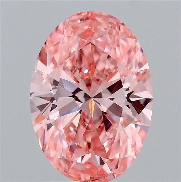 1.56 Ct. Fancy Vivid  Pink Oval Lab Grown Diamond