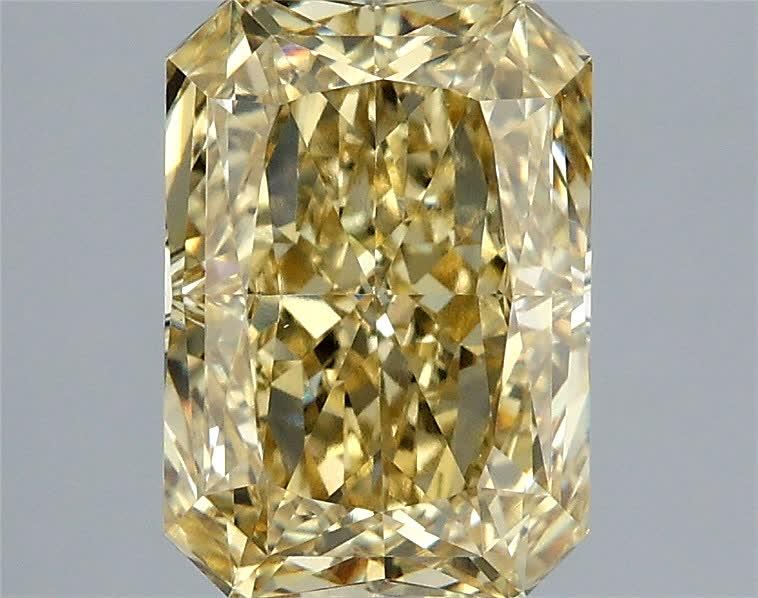 2.96 Ct. Fancy Intense  Yellow Radiant Lab Grown Diamond