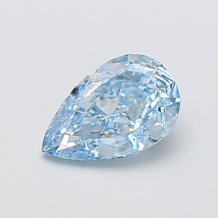 2.21 Ct. Fancy Vivid  Blue Pear Lab Grown Diamond