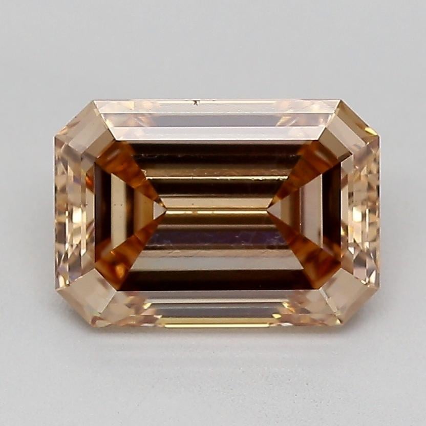 1.27 Ct. Fancy Light  Brown Emerald Lab Grown Diamond