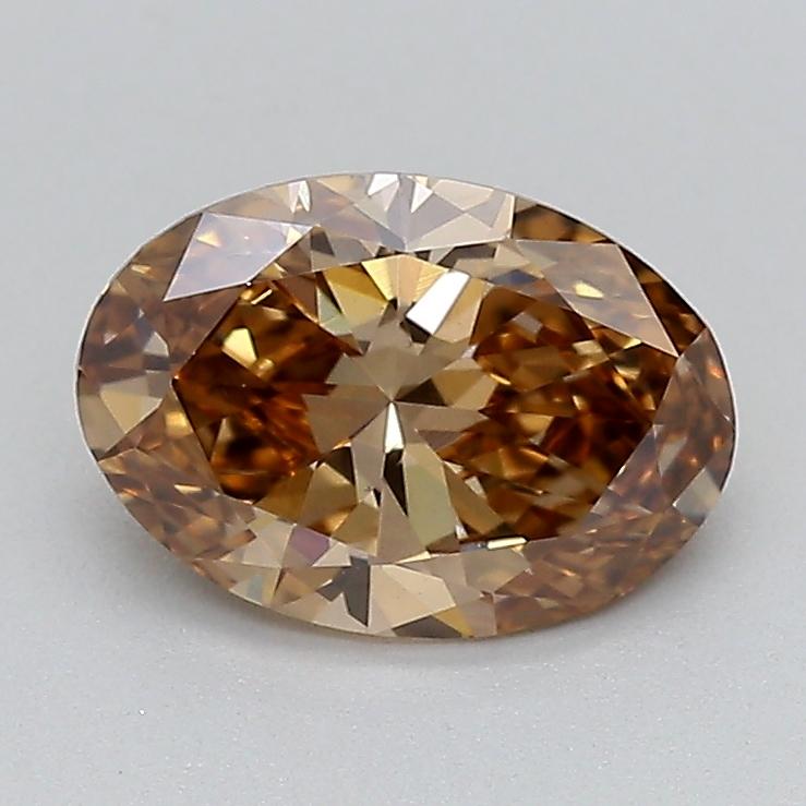 1.04 Ct. Light  Brown Oval Lab Grown Diamond
