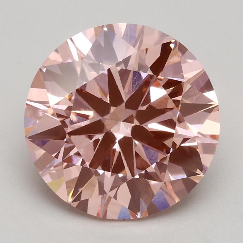 2.72 Ct. Fancy Intense Pink Round Lab Grown Diamond