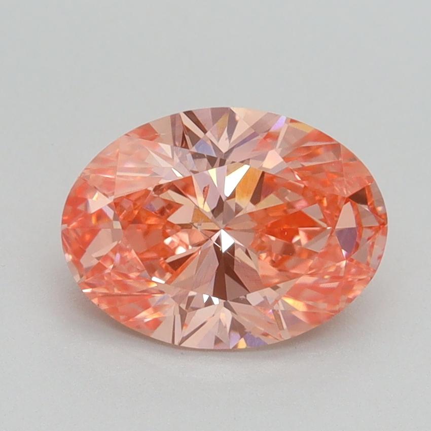 1.60 Ct. Fancy Vivid Pink Oval Lab Grown Diamond