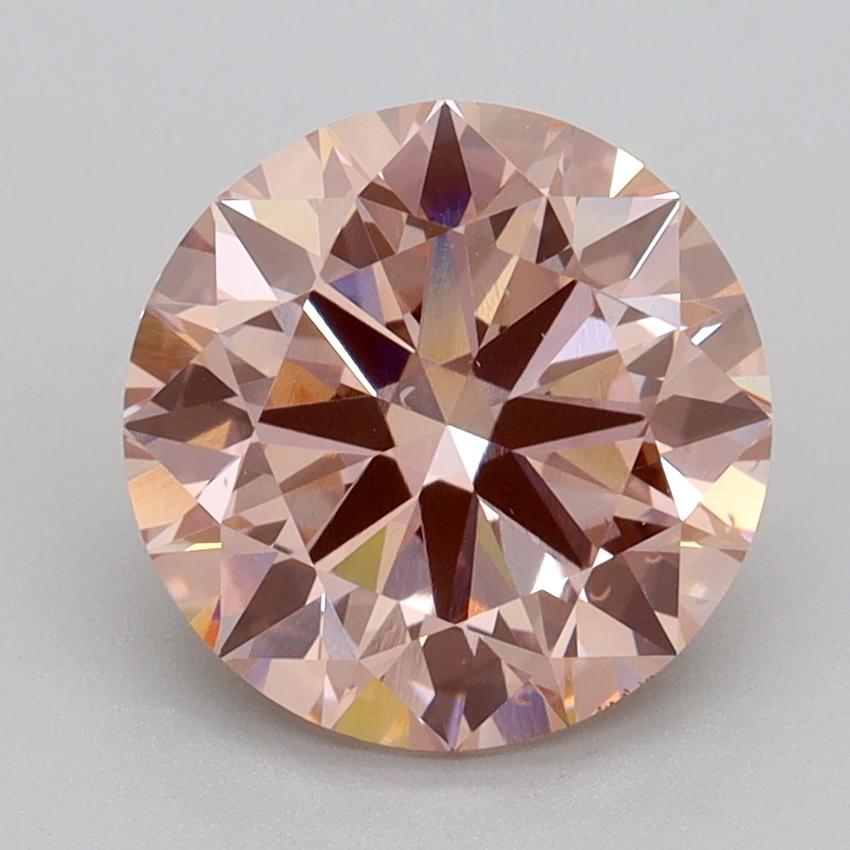 2.70 Ct. Fancy Intense Pink Round Lab Grown Diamond