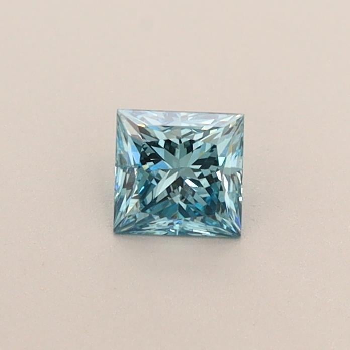 0.27 Ct. Fancy Vivid Blue Princess Lab Grown Diamond