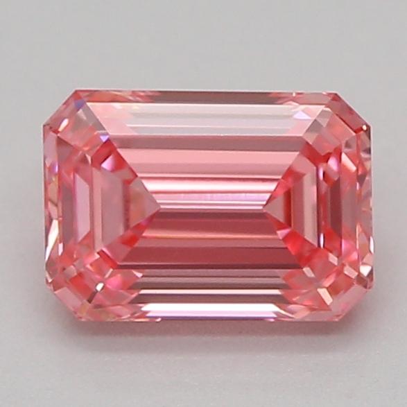 0.53 Ct. Fancy Vivid Pink Emerald Lab Grown Diamond