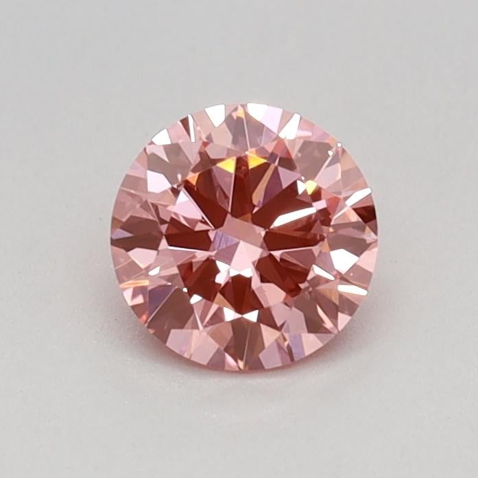 0.36 Ct. Fancy Vivid Pink Round Lab Grown Diamond