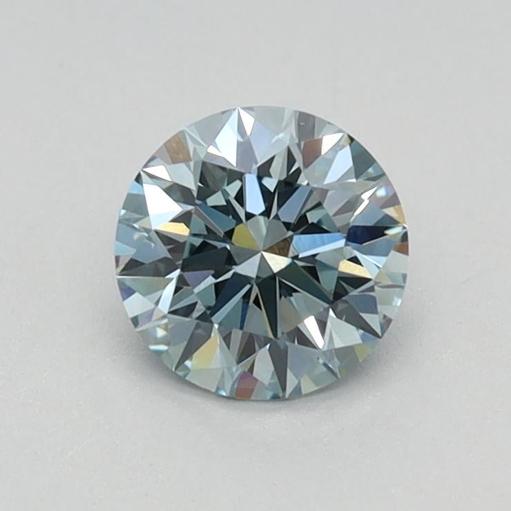0.59 Ct. Fancy Intense Blue Round Lab Grown Diamond
