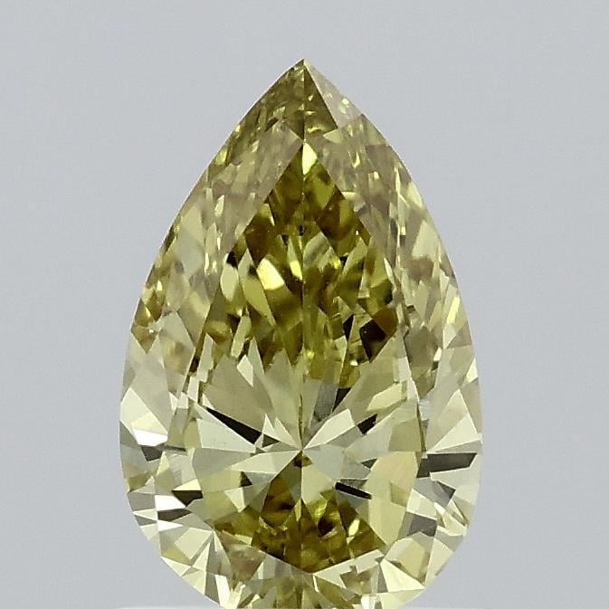 0.88 Ct. Fancy Intense Yellow Pear Lab Grown Diamond