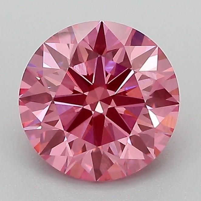1.64 Ct. Fancy Vivid Pink Round Lab Grown Diamond