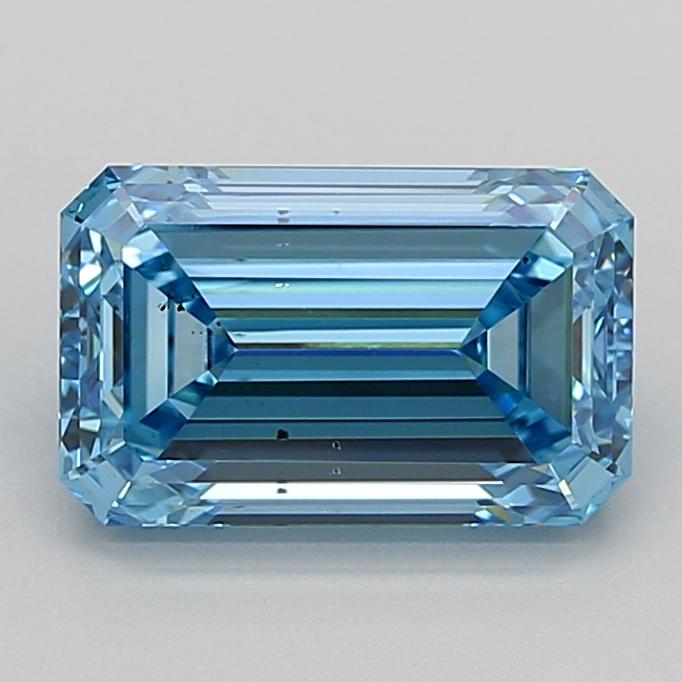 3.01 Ct. Fancy Vivid Blue Emerald Lab Grown Diamond