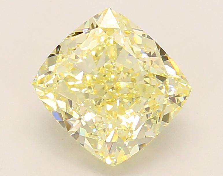 2.15 Ct. Fancy Intense Yellow Cushion Lab Grown Diamond