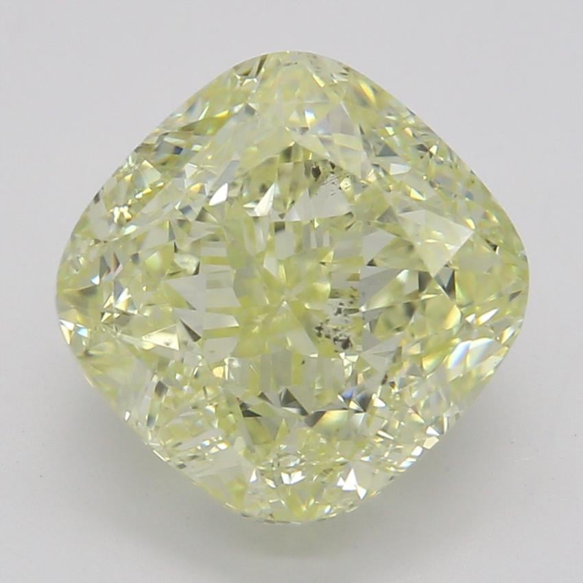 2.55 Ct. Fancy Light Yellow Cushion Diamond