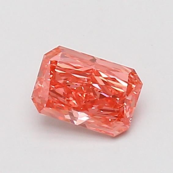 0.58 Ct. Fancy Vivid Pink Radiant Lab Grown Diamond