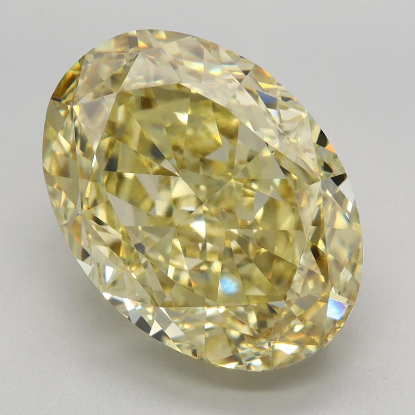 9.71 Ct. Fancy Intense Yellow Oval Lab Grown Diamond