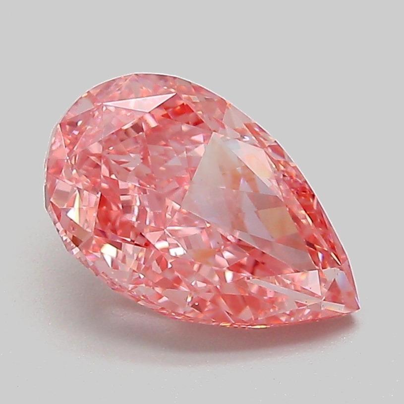 2.07 Ct. Fancy Vivid Pink Pear Lab Grown Diamond