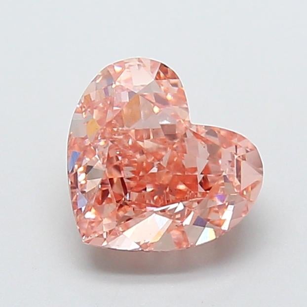 2.51 Ct. Fancy Intense  Pink Heart Lab Grown Diamond