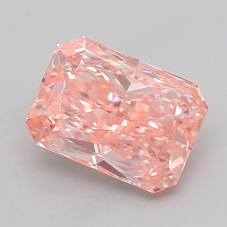 1.57 Ct. Fancy Vivid  Pink Radiant Lab Grown Diamond
