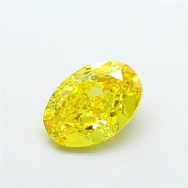 1.59 Ct. Fancy Vivid  Yellow Oval Lab Grown Diamond