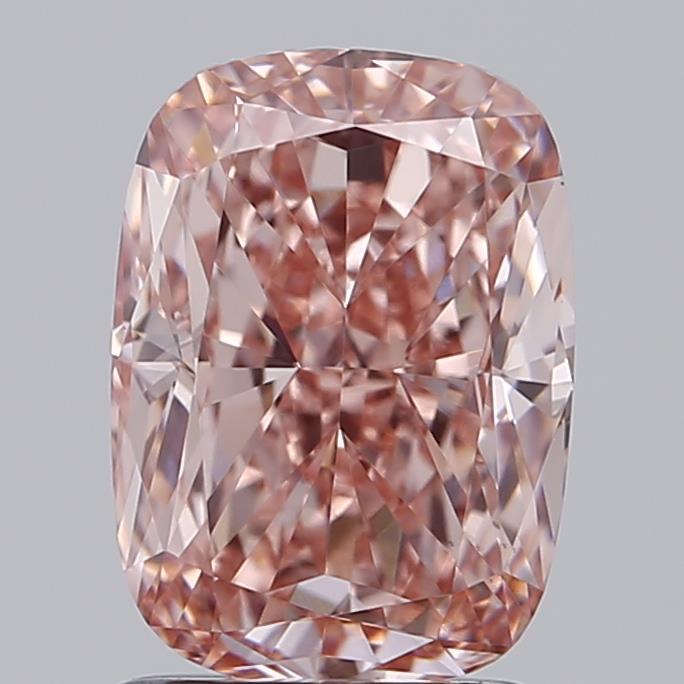 2.01 Ct. Fancy Vivid Pink Cushion Lab Grown Diamond