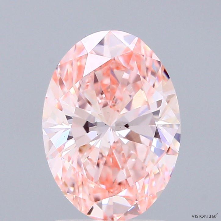 2.01 Ct. Fancy Pink Oval Lab Grown Diamond