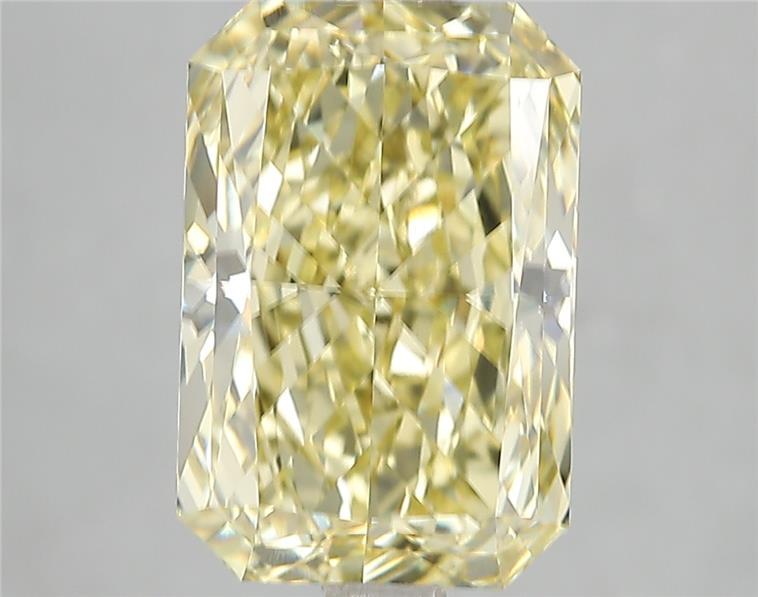 4.54 Ct. Fancy Vivid Yellow Radiant Lab Grown Diamond