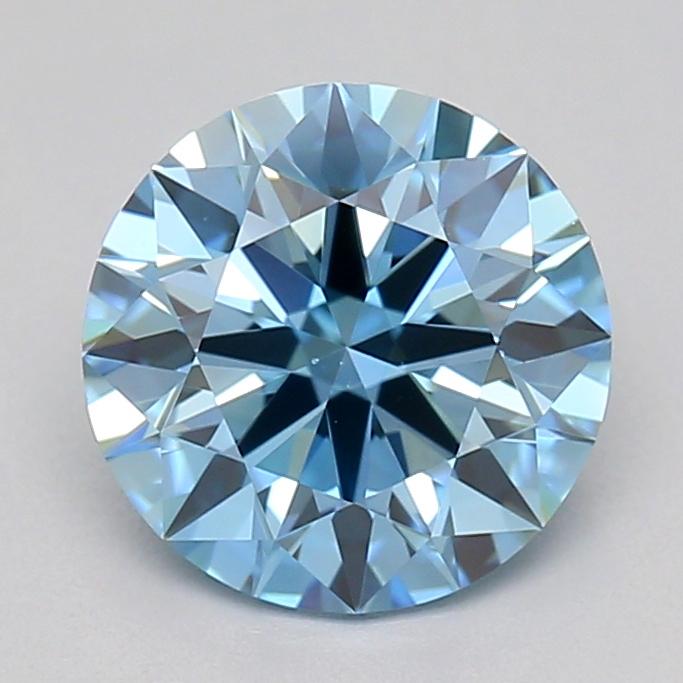 1.06 Ct. Fancy Vivid  Blue Round Lab Grown Diamond