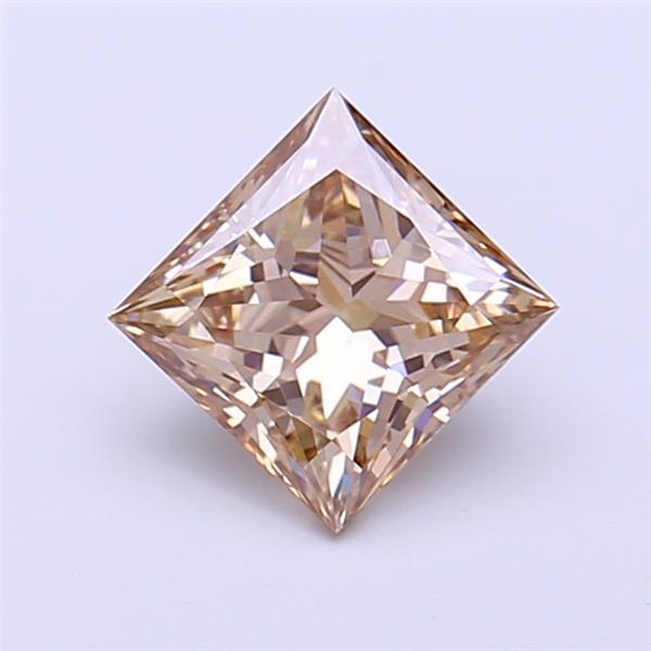 1.20 Ct. Light Brown Princess Lab Grown Diamond