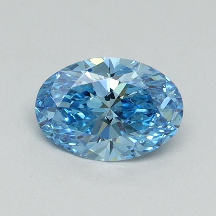 0.50 Ct. Fancy Vivid Blue Oval Lab Grown Diamond