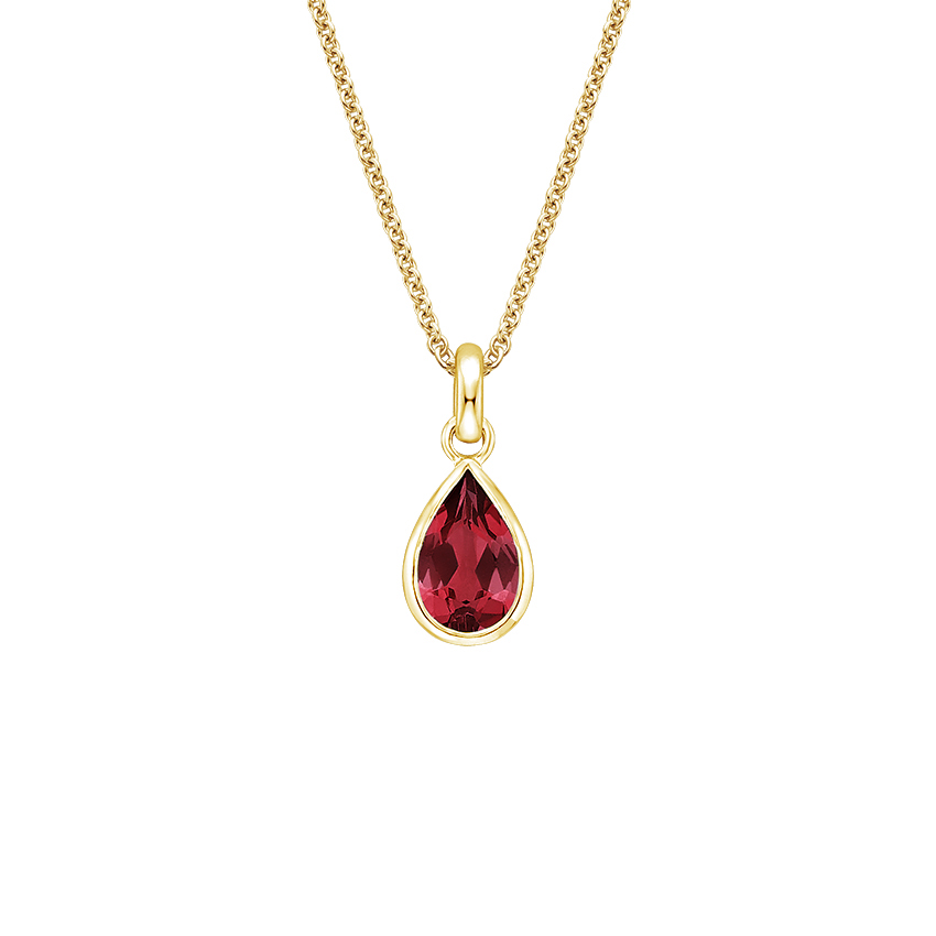 ruby necklace Pear Lab Ruby Pendant | Teardrop | Brilliant Earth