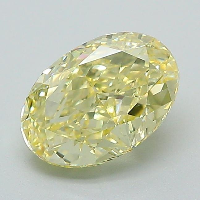 1.21 Ct. Fancy Intense Yellow Oval Lab Grown Diamond