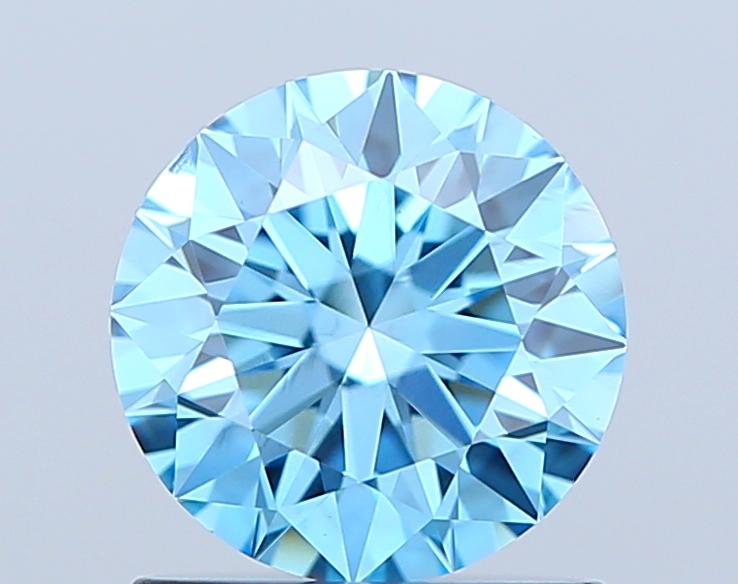1.00 Ct. Fancy Vivid Blue Round Lab Grown Diamond
