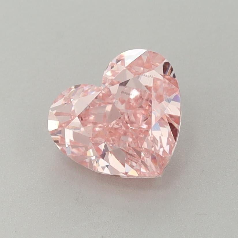 1.37 Ct. Fancy Vivid  Pink Heart Lab Grown Diamond