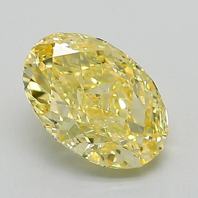1.16 Ct. Fancy Intense Yellow Oval Lab Grown Diamond