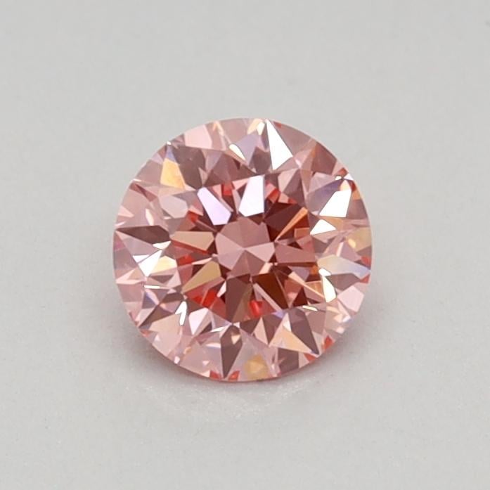 0.34 Ct. Fancy Vivid Pink Round Lab Grown Diamond