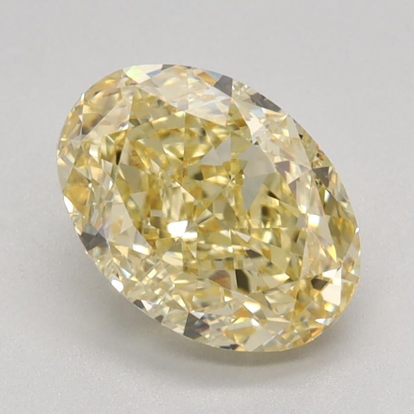1.69 Ct. Fancy Intense Yellow Oval Lab Grown Diamond