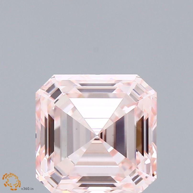 3.15 Ct. Fancy Pink Asscher Lab Grown Diamond